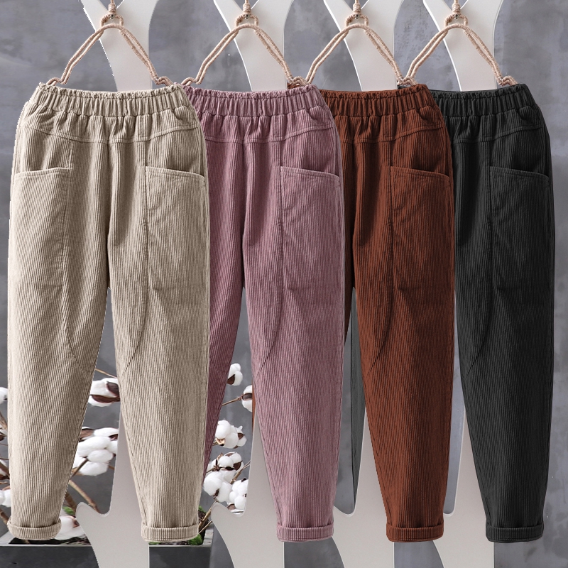 ZANZEA Quần Baggy dài lưng thun dành cho nữ