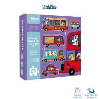Đồ chơi xếp hình đầu tiên - chủ đề giao thông - mideer my first puzzle - traffic - 2y+