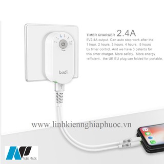 Cốc sạc hẹn giờ 2 cổng USB - 030E