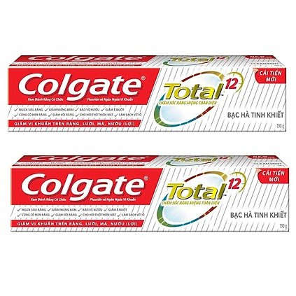 Kem đánh răng Colgate Total bạc hà tinh khiết 190g