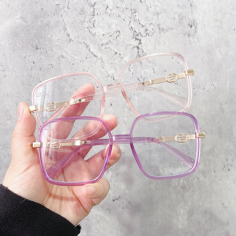 Kính mát gọng vuông chống ánh sáng xanh kiểu dáng phong cách retro