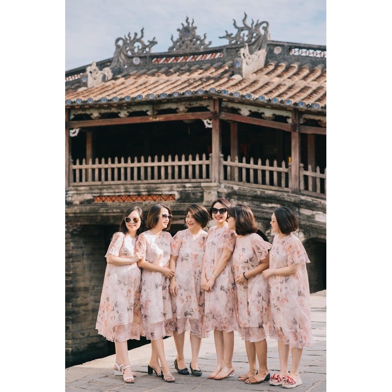 [Mã FATHANG5 giảm 10K đơn 50K] Đầm tơ hoa dáng chữ A | BigBuy360 - bigbuy360.vn