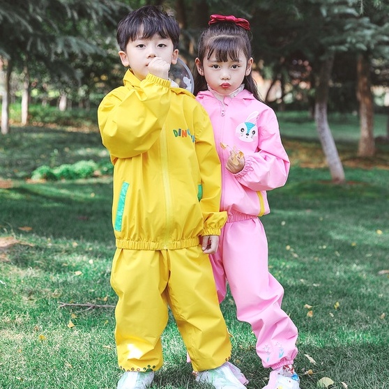 Cheerful Mario 2022 mới Áo mưa hình động vật đáng yêu cho bé 80-140cm