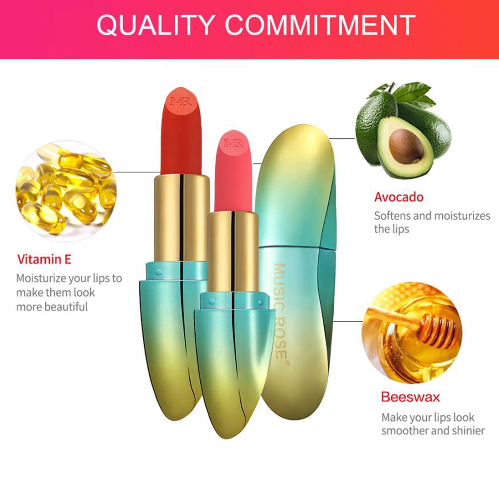 [Hàng mới về] Son môi mịn màu nhung chống thấm nước thời trang cho nữ | BigBuy360 - bigbuy360.vn