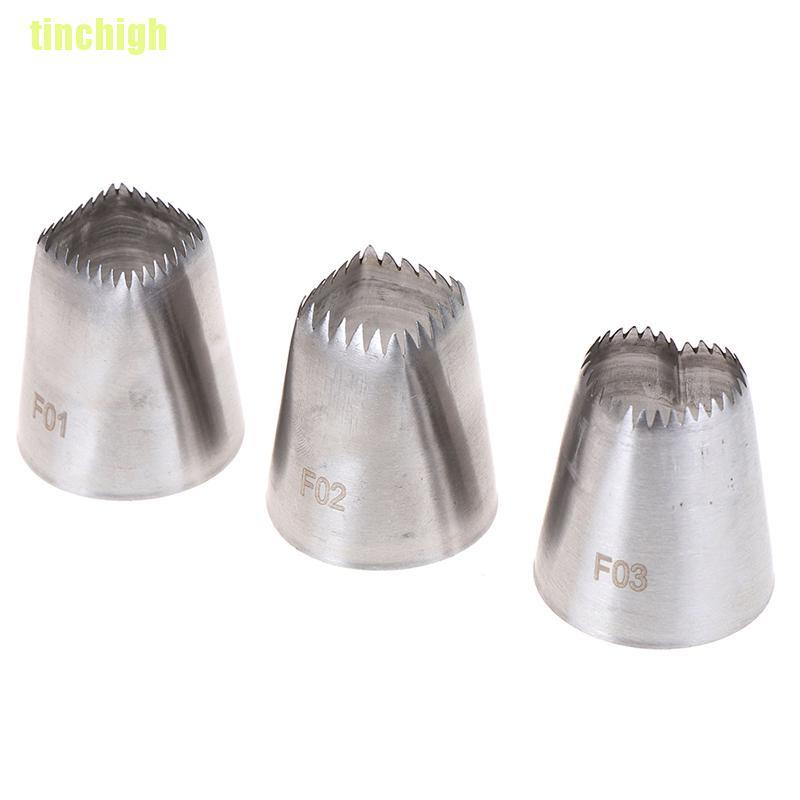 Bộ 3 Cây Kem Trang Trí Đuôi Bắt Kem Hình Vuông / Trái Tim