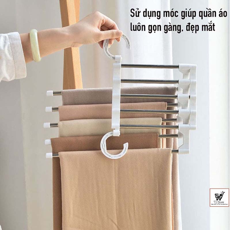 Móc Treo Quần Áo Thông Minh Hàng Cao Cấp - Giúp nhà cửa gọn hàng - Tiện dụng - Tiết kiệm không gian (MÓC TREO ĐA NĂNG)