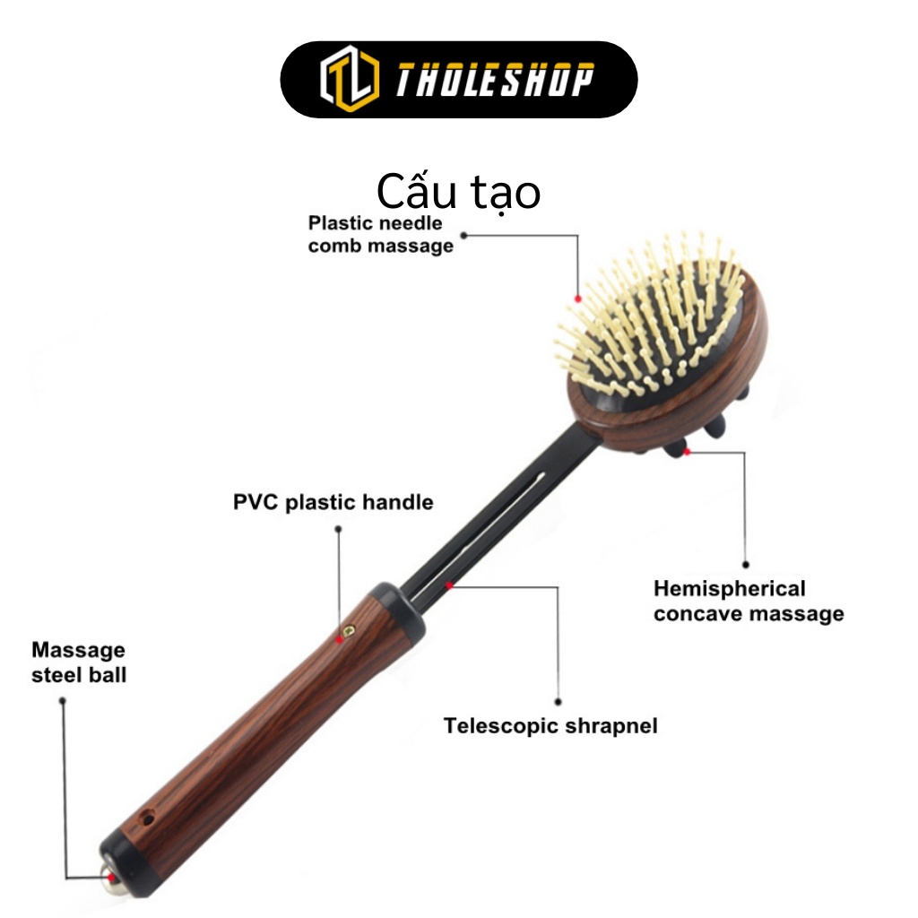 Cây Massage - Dụng Cụ Mát Xa Đầu, Body, Gãi Lưng Giảm Nhức Mỏi, Thư Giãn Cơ Thể 3522