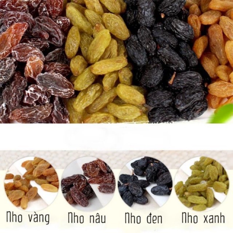 Nho khô Hàn Quốc cao cấp Loại 1 (Tặng kèm túi) , Nho Khô Thập Cẩm Mix Vị Siêu Ngon 900G
