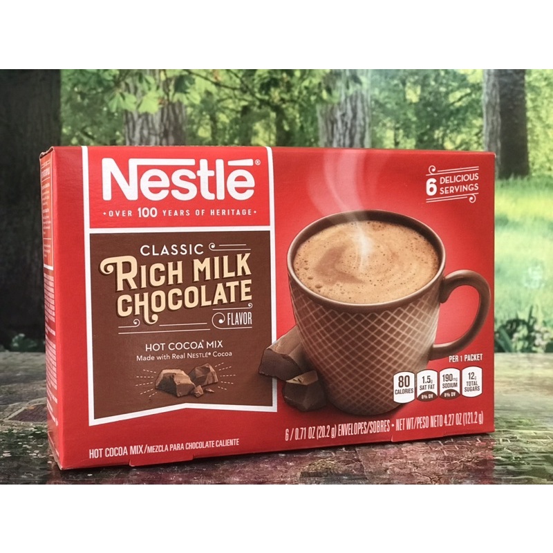 Bột Cacao Sữa Nestle Mỹ /Hộp 121,2g/6 gói*20,2g