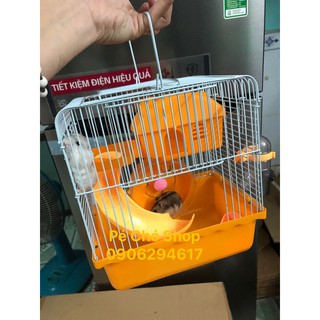 Lồng hamster cung điện nhỏ 1 tầng 23cm x 17cm x 25cm .