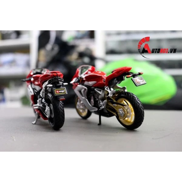 MÔ HÌNH XE MÔ TÔ MV AGUSTA F4RR 2012 1:18 BBURAGO 1069