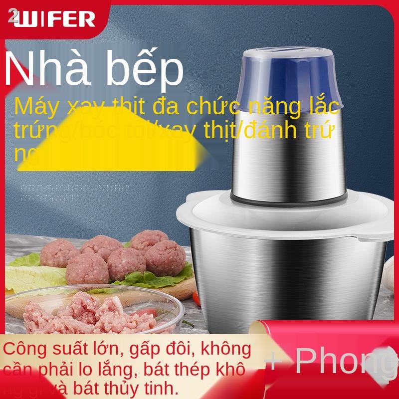 ✔☎❐Máy xay thịt 4 trong 1 dùng điện gia dụng đa -có chức năng máy trộn vỏ tỏi kéo trứng vàng máy nấu ăn thực phẩm bổ sun