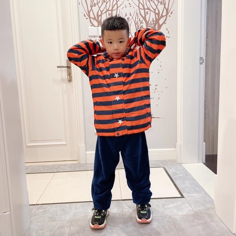 Áo khoác bé trai DKL 3-9 tuổi  Áo khoác gió 2 lớp lót nỉ bông 1221