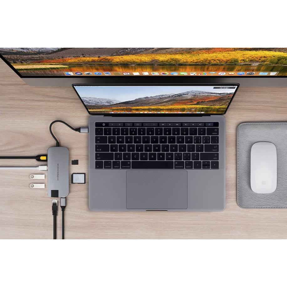 Cổng chuyển HyperDrive Slim 8-in-1 USB-C HUB cho Macbook & Devices