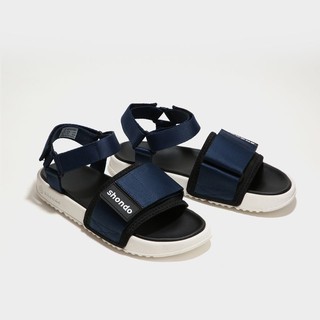 Shondo Sandals CHICLY đế trắng quai xanh NAVY CLY0030