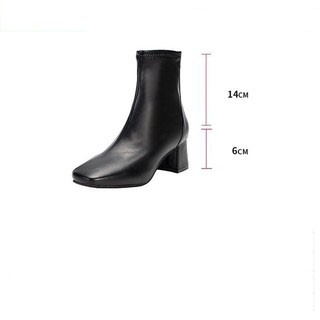 [HÀNG CÓ SẴN] Giày Bốt Nữ Da Mềm Cổ Thấp Đế 5,5 cm Thời Trang Boots | BigBuy360 - bigbuy360.vn