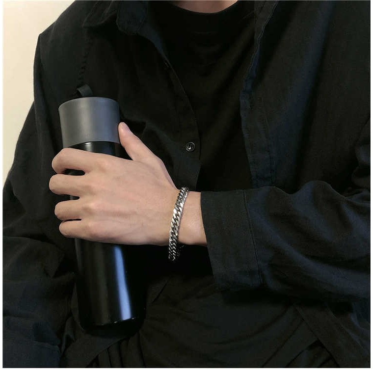 Vòng tay inox nam kiểu hàn quốc - sang trọng thanh lịch