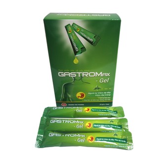 Thực phẩm bảo vệ sức khỏe Gastromax Gel giúp giảm đầy bụng, ợ hơi, giảm đau ở người viêm dạ dày, đại tràng - hộp 20 gói
