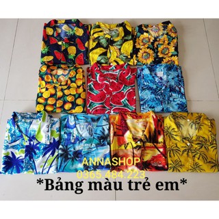 Đồ bộ trẻ em trái cây - đồ đi chơi gia đình (10 màu phần 1)