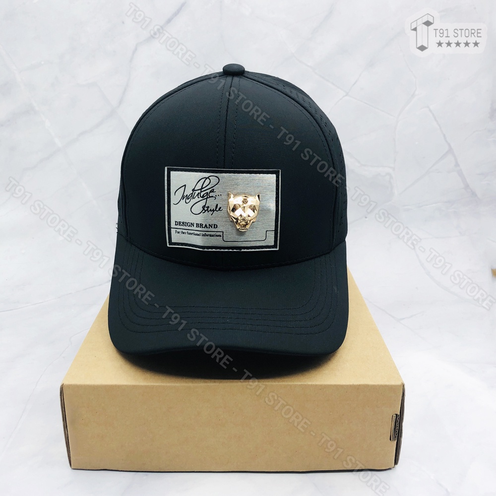 Mũ thể thao logo đính sói siêu đẹp - Mũ lưỡi trai thể thao chất liệu dù lỗ thoáng mát , Unisex dùng cho cả nam và nữ