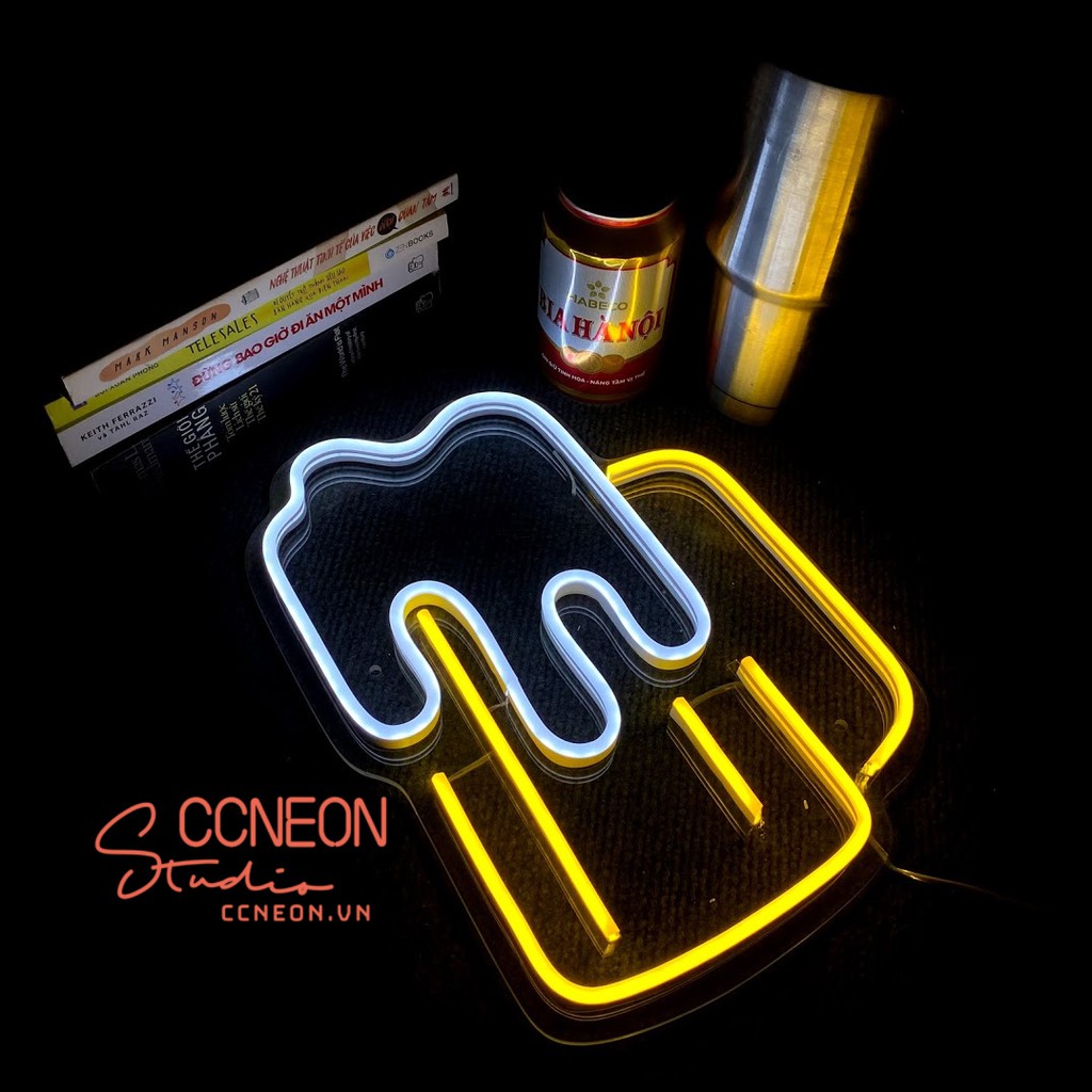 Đèn Trang Trí Led Neon Hình Cốc Bia, Beer Led Neon Sign