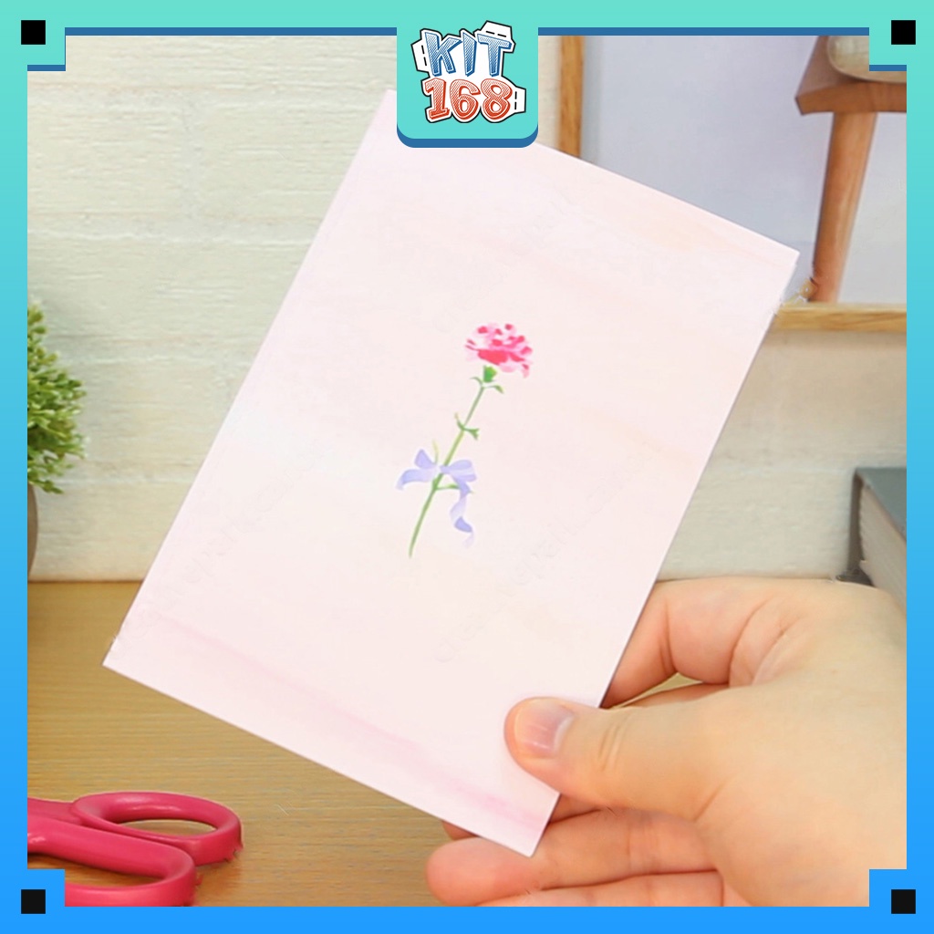 Mô hình giấy đồ vật đồ chơi Thiệp bông hoa 3D