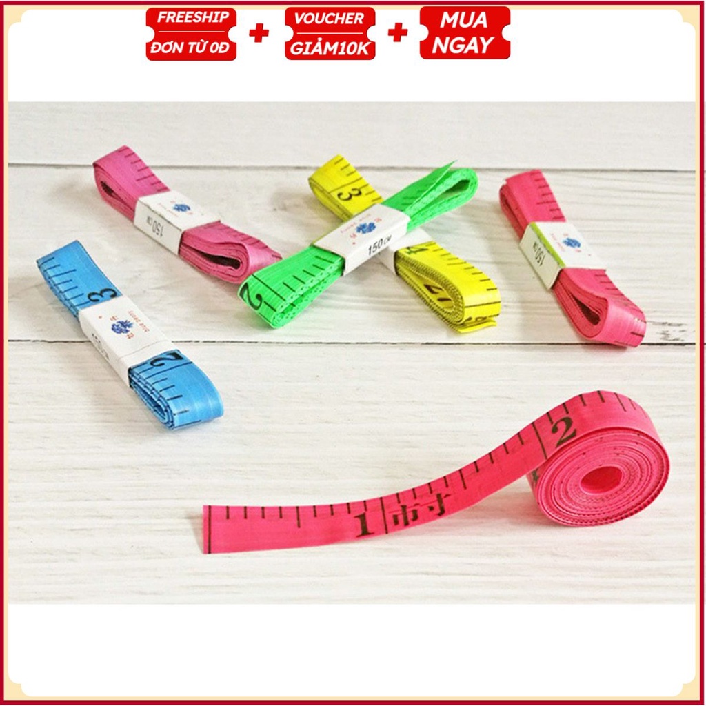 #Thước Dây Mềm H4 Đo Quần Áo May Đồ - Đo Eo 3 Vòng Kiểm Tra Sức Khỏe 1.5 Mét - Quà Tặng Khách Hàng