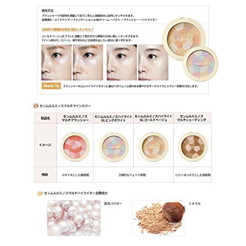 Phấn highlight The Saem Saemmul Luminous Multi Highlighter (Hàn Quốc)