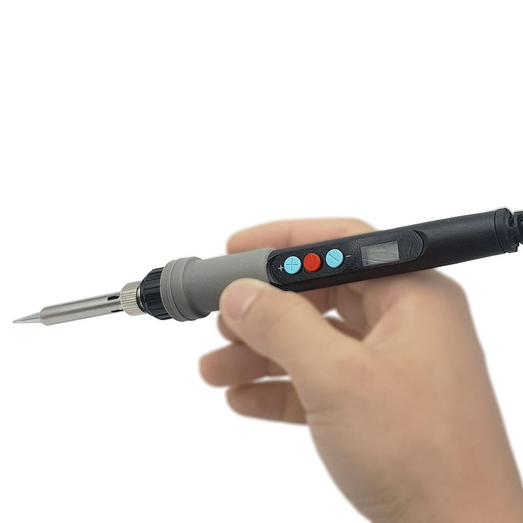 Mỏ hàn điều chỉnh nhiệt độ HandSkit 90W kèm mũi hàn, đế gác,  bọt biển