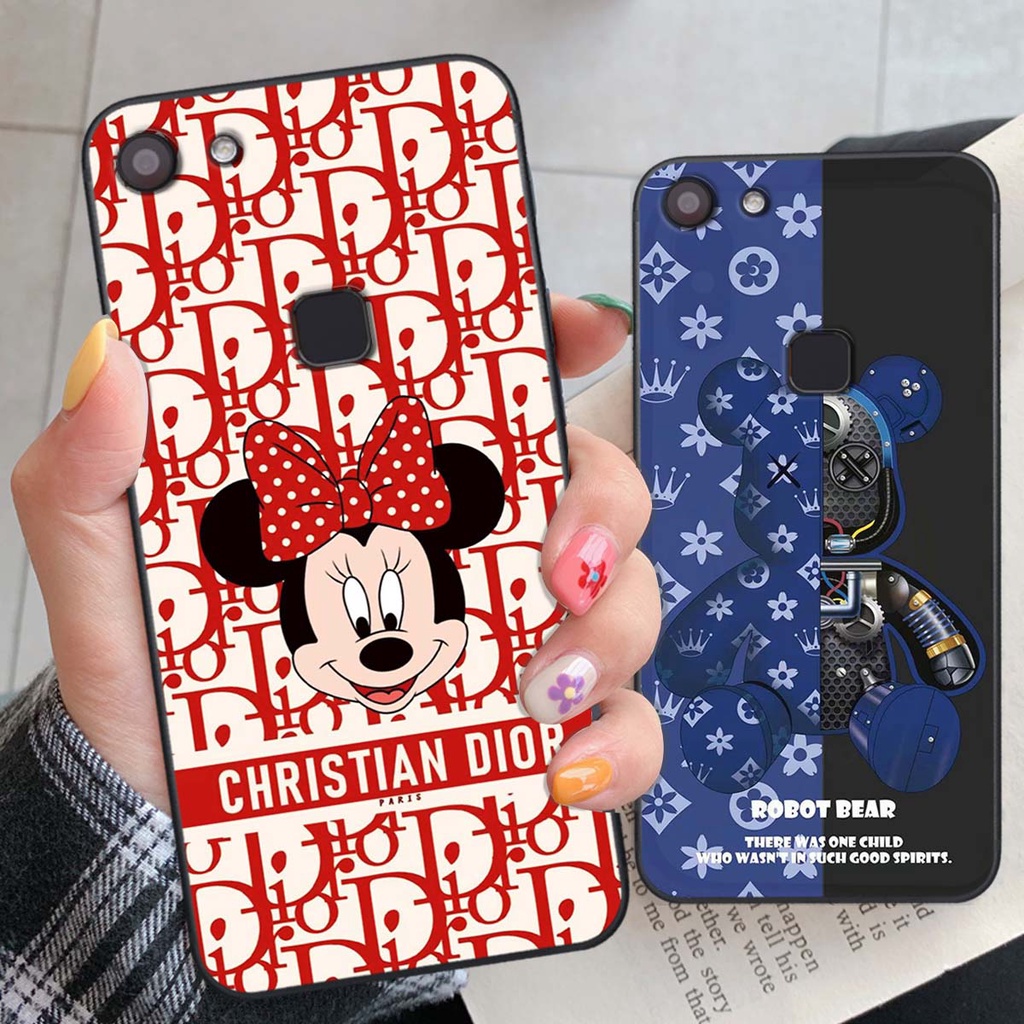 Ốp lưng Vivo V7 / V7 Plus hình thương hiệu, thời trang, cute, đáng yêu