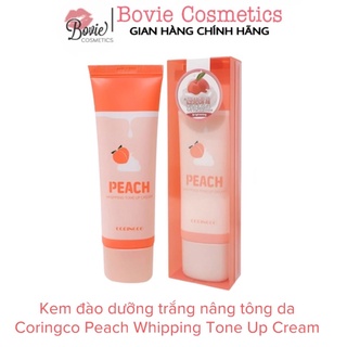  Kem đào dưỡng trắng nâng tông da Coringco Peach Whipping Tone Up Cream 