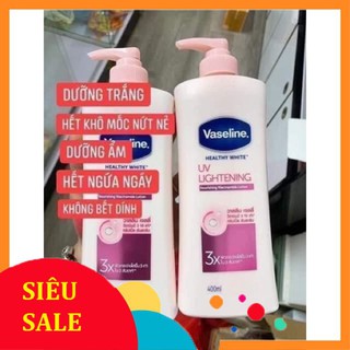 Sữa Dưỡng Thể VASELINE UV LIGHTENING 3X Dạng Chai Vòi 400mL