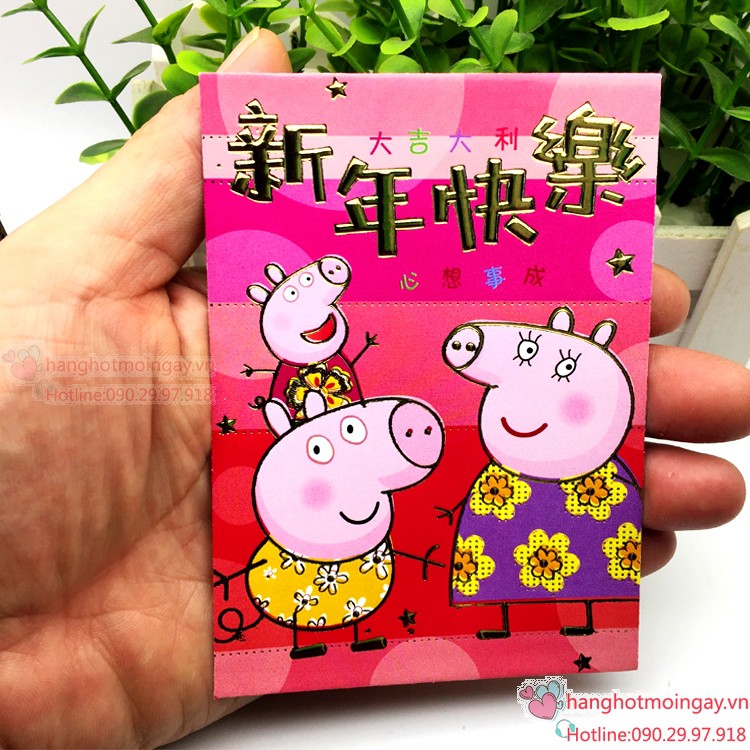 combo 6 bao lì xì Peppa Pig LX61