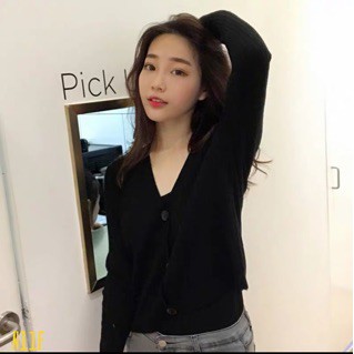áo len cadigan nữ dài tay 3 khuy nhiều màu siêu hot