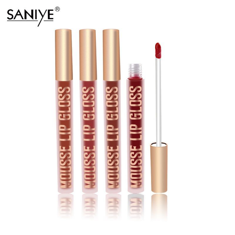 (Hàng Mới Về) Son Kem Màu Lì Không Thấm Nước Lâu Trôi Dưỡng Ẩm Saniye | BigBuy360 - bigbuy360.vn