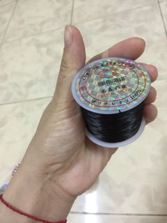Cuộn cước lụa màu đen co giãn