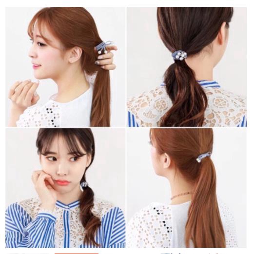 Set 12 dây buộc tóc co giãn xinh xắn đáng yêu dành cho nữ