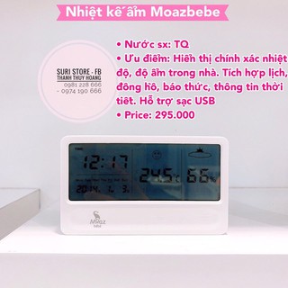 Thiết bị đo độ ẩm và nhiệt độ trong nhà Moaz