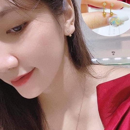 Bông tai bi đá cao cấp