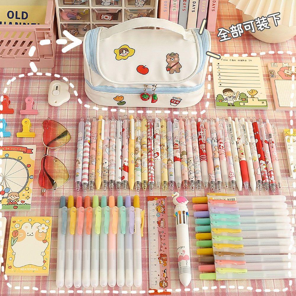 Túi Đựng Bút Bằng PU Hai Lớp Sức Chứa Lớn