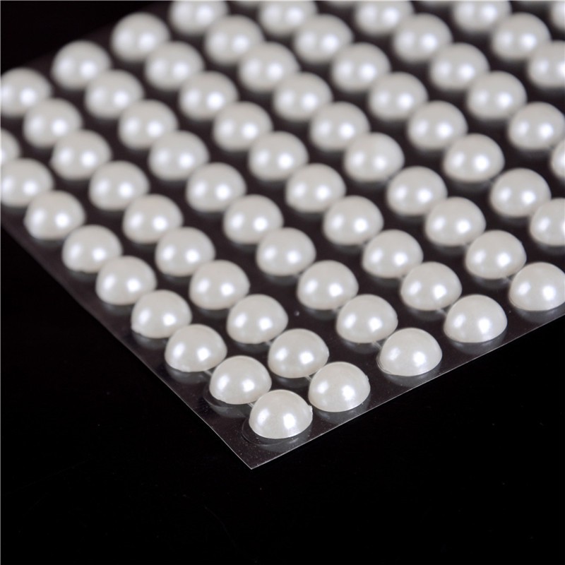 Miếng Dán Acrylic Ngọc Trai Trắng Tự Dính Trang Trí Đồ Chơi Cho Bé DIY