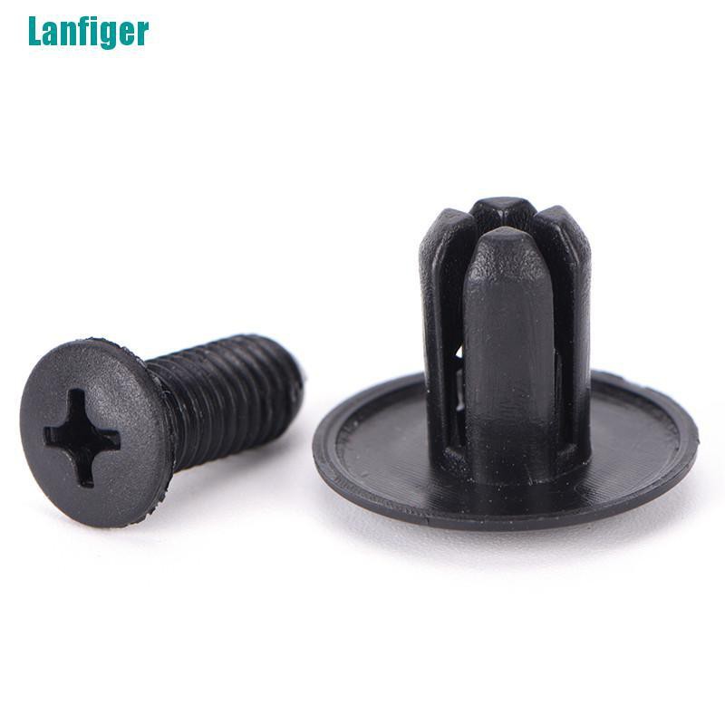 FENDER Set 50 Đinh Tán Nhựa Màu Đen 8mm Chuyên Dụng Cho Xe Hơi