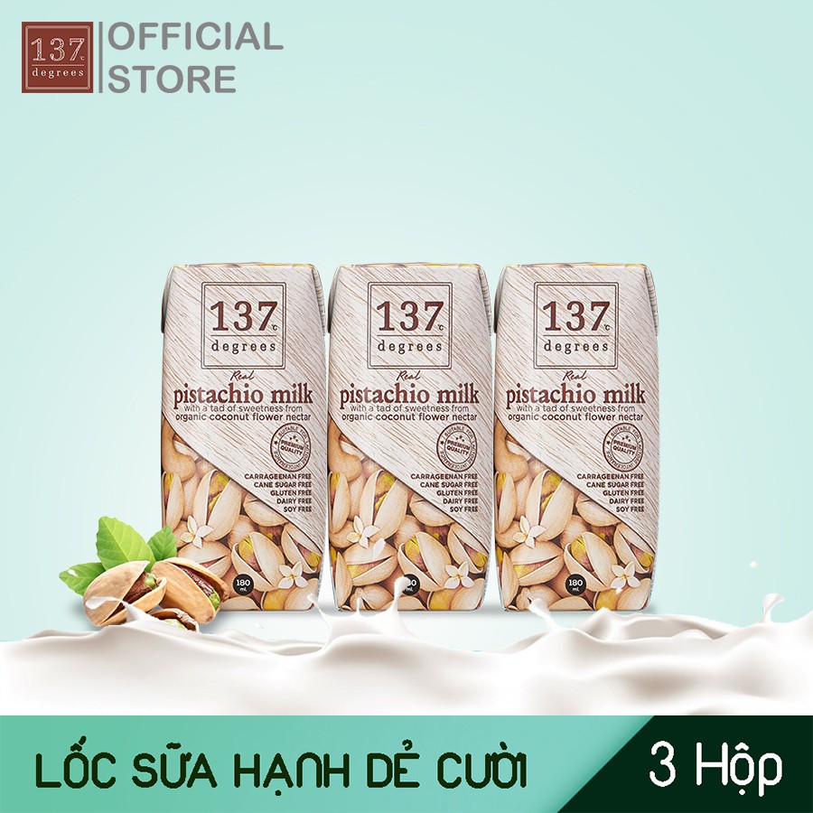 Sữa hạt 137 Degrees các vị tự chọn - Lốc 3 hộp 180ml