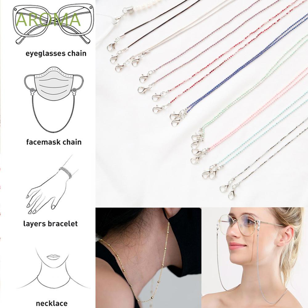 Dây đeo mắt kính đính hạt ngọc trai thời trang bảo vệ chống thất lạc cho nữ