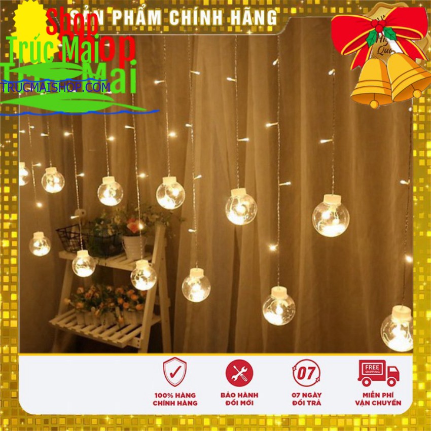 ĐÈN NHÁY THẢ MÀNH TRANG TRÍ HÌNH CẦU [DÀI 5M 12 BÓNG]  ( TỔNG KHO ĐÈN NHÁY )