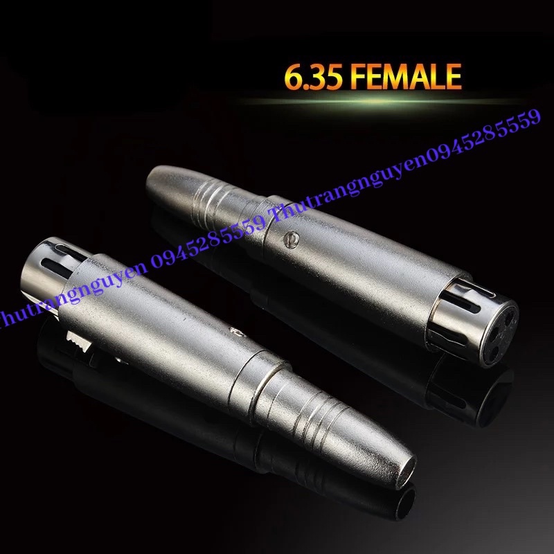 Jack chuyển đổi canon xlr sang 6.5(6ly) hàng chuẩn LB2004