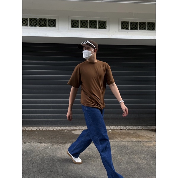 SIAM ÁO THUN NGẮN TAY PHOM RỘNG MÀU VINTAGE ĐƠN GIẢN