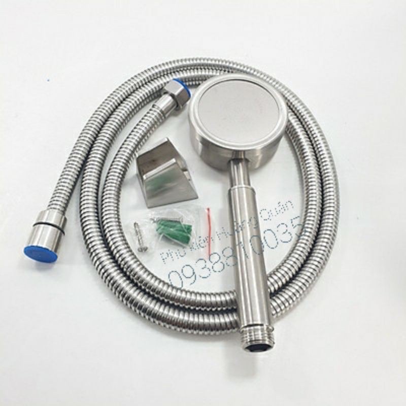 Combo vòi củ sen tắm Inox 304 gồm dây sen và vòi sen 304 tăng áp