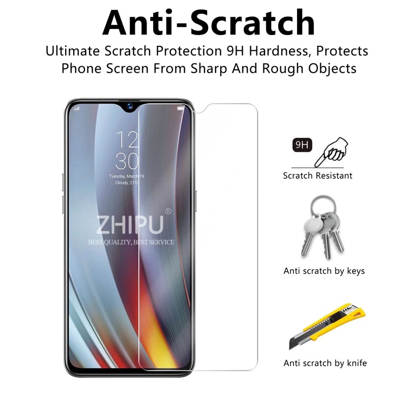 [Ảnh Thật] Kính Cường Lực Realme 3, Realme 3 Pro - Không FULL, 9H-0.26mm