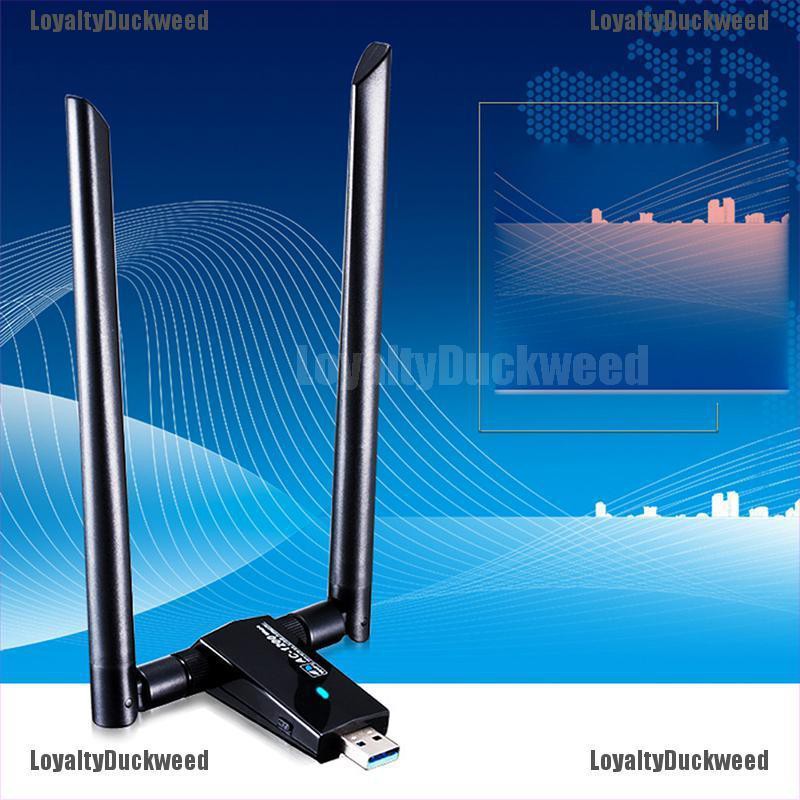 USB băng tần kép thu sóng Wifi không dây USB 3.0 5GHz 1200Mbps AC1200 với anten thu khoảng cách dài